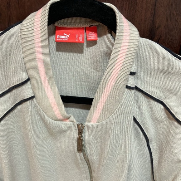 Men’s Puma zip up cardigan jacket XXL gray, black and pink - Picture 3 of 6